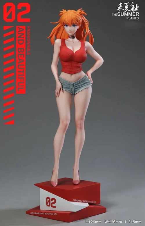 1/6 Scale Summer Girlfriend Series Asuka Langley Soryu - (EVA) Neon Genesis EVAngelion Resin Statue - The Summer Plants Studio