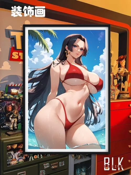 Boa Hancock Decorative Painting & Fridge Magnet - ONE PIECE - BLK Studio