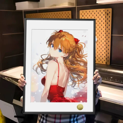 A3 & 4K Size Asuka Langley Soryu Decorative Painting - (EVA) Neon Genesis EVAngelion Decoration Painting - HuangGua Studio