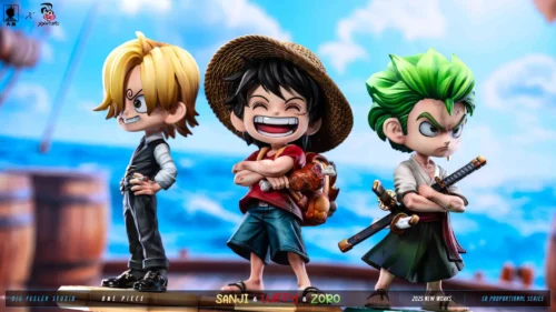Chibi Ver. Three Top Fighters - ONE PIECE Statue - Big Feeler Studio