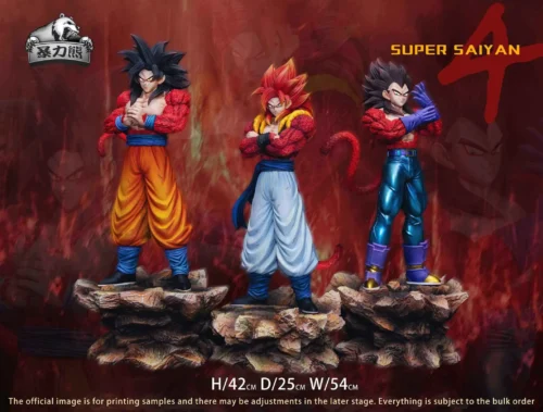 Super Saiyan 4 2.0 Series Son Goku & Vegeta & Gogeta - Dragon Ball Resin Statue - BaoLiXiong Studio