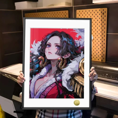 A3 & 4K Size Beauty Boa Hancock Decorative Painting - ONE PIECE Decoration Painting - HuangGua Studio