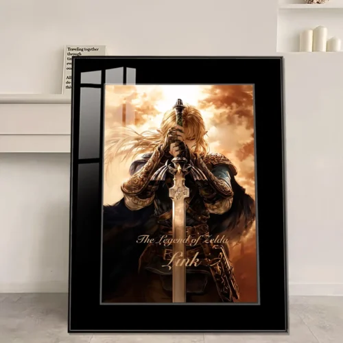 Link Decorative Painting - The Legend of Zelda Decorative Painting - JuZi Studio