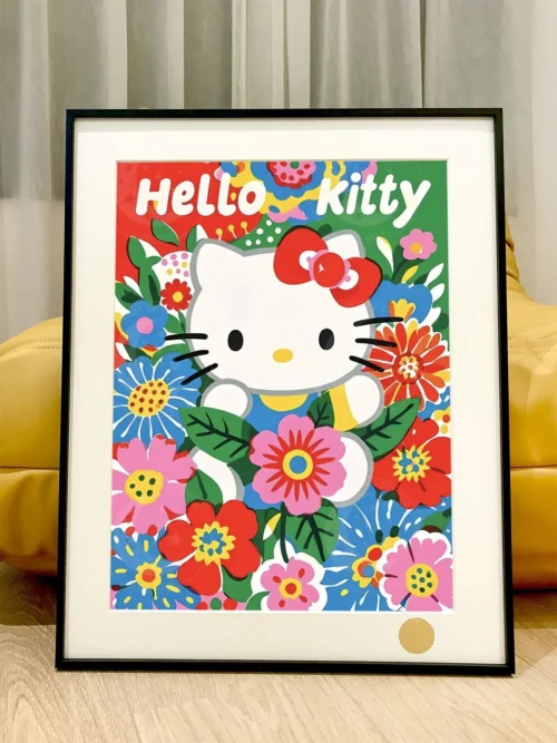 Garden Kitty Decorative Painting - Hello Kitty - Xingkong Studio