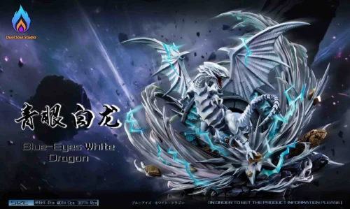 Summoning Blue-Eyes White Dragon - Duel Monsters / Yu-Gi-Oh! Resin Statue - Duel Soul Studio