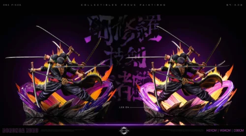 POP Scale Ashura Bakkei Moja no Tawamure Roronoa Zoro - ONE PIECE Resin Statue - Reset Studio