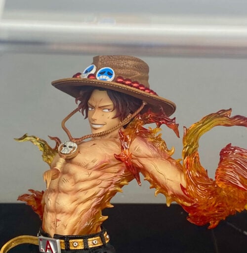 1/6 Scale Portgas D. Ace Bust Statue with LED - ONE PIECE Resin Statue - Monkey·D Studios