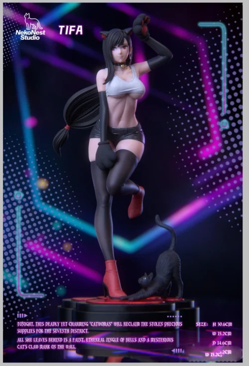 1/6 Scale Cat Girl Ver. Tifa Lockhart - (FF7) Final Fantasy VII Resin Statue - NekoNest Studio