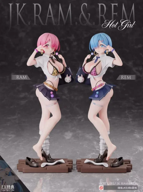 1/6 Scale JK Style Rem & Ram - Re:Starting Life From Zero in a Different World Resin Statue - Thistles and Thorns Studio