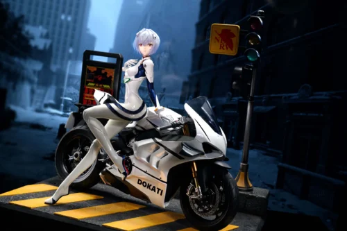 1/6 Scale Riding Motorcycle Rei Ayanami - (EVA) Neon Genesis EVAngelion Resin Statue - KOL brother Studios
