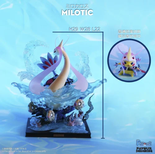 Milotic Family - Pokemon Resin Statues - PCHouse Studios