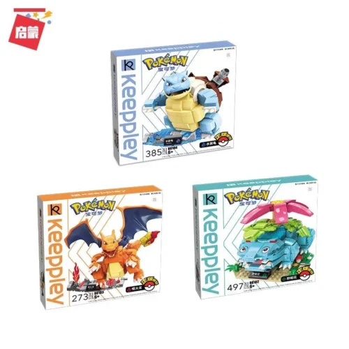 Mewtwo, Gyarados and Kanto Starter set- official Pokemon Bricks (Lego) - Keeppley