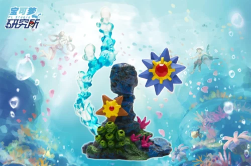 1/40 Scale Starmie Set Zukan - Pokemon Resin Statue - PL Studios