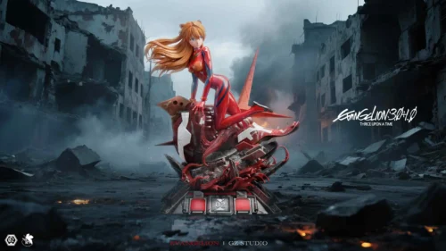 1/6 Scale Asuka Langley Soryu - (EVA) Neon Genesis EVAngelion Resin Statue - GZ Studios