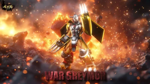 WarGreymon - Digimon Resin Statue - QiLiLu Studio