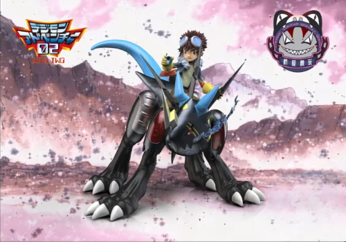 Davis Motomiya & Lighdramon - Digimon Resin Statue - QiaoWuMoWan Studio