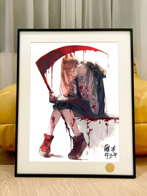 Blood Fiend Power & Meowy Decorative Painting - Chainsaw Man - Xingkong Studio