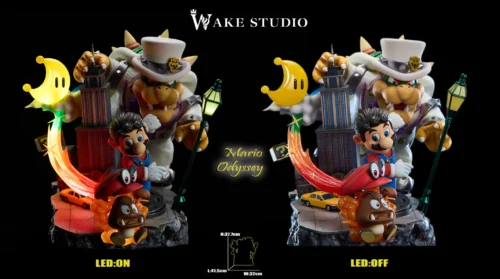 Odyssey with LED - Super Mario Resin Statue - Wake Studio