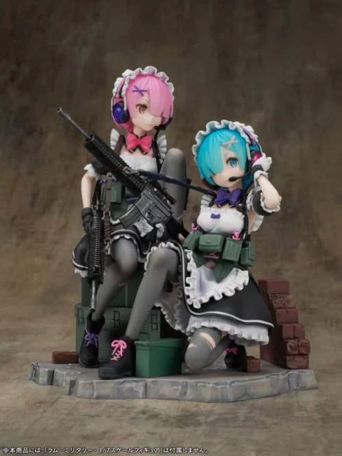 1/7 Scale Military Ver. Ram & Rem - Re:Starting Life From Zero in a Different World Official Statue - F:NEX