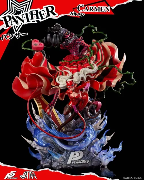 1/6 Scale Panther Ann Takamaki with Carmen - Persona 5 Official Statue - STAREXVA Studios