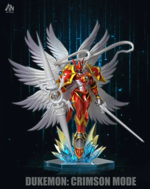 Small & Big Scale Crimson Mode Dukemon - Digimon Resin Statue - An-Studios