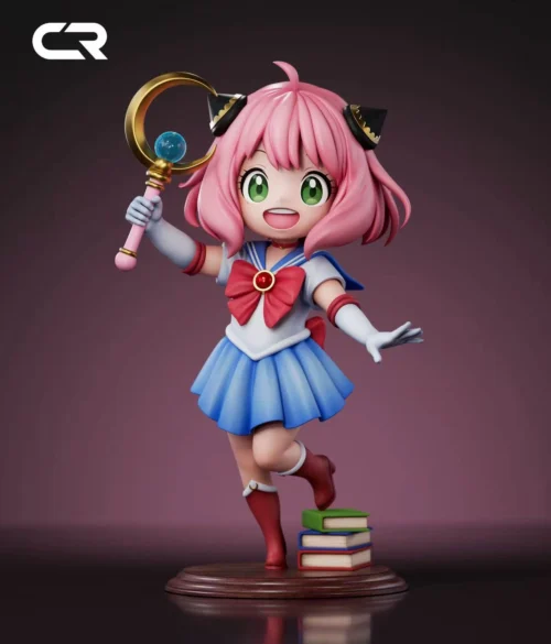 Usagi Tsukino Cosplay Anya Forger - Sailor Moon SPY X FAMILY Resin Statue - CR-Studio