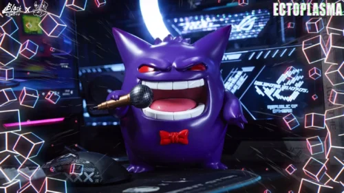 1/2 Scale Gengar Music Box with Sound - Pokemon Resin Statue - NiuZi Studio