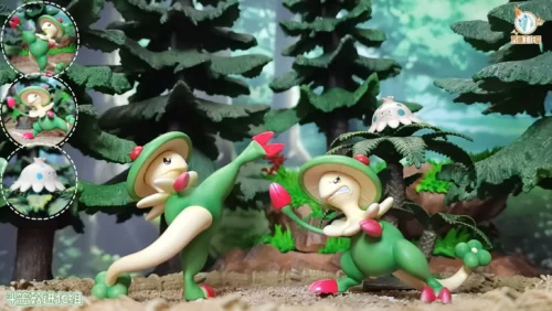Evolution of Breloom Set - Pokemon Resin Statue - FangTang Studio