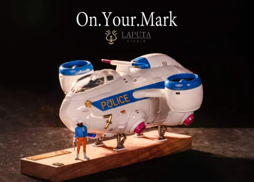 Police Plane - On Your Mark Resin Statue - LAPUTA Studios