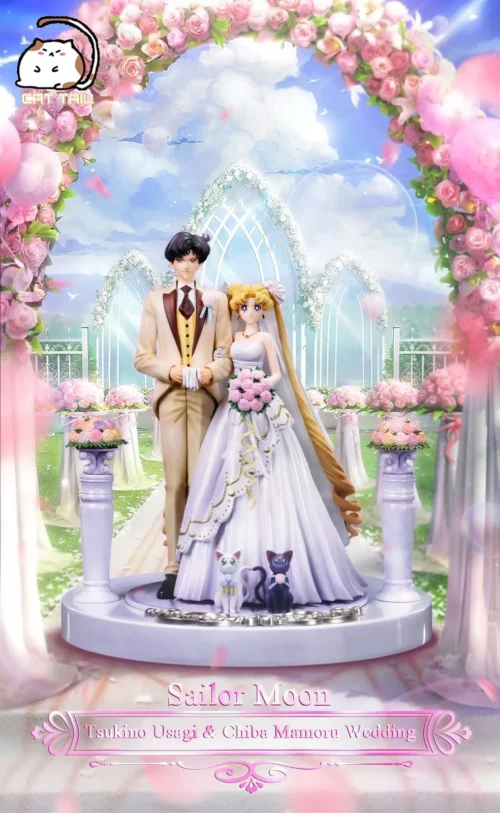 1/6 Scale Wedding Ver. Usagi Tsukino & Mamoru Chiba - Sailor Moon Resin Statue - Cat Tail Studio
