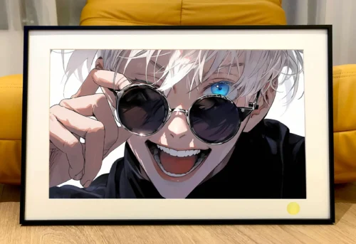 Laughing Satoru Gojo Decorative Painting - Jujutsu Kaisen - Xingkong Studio