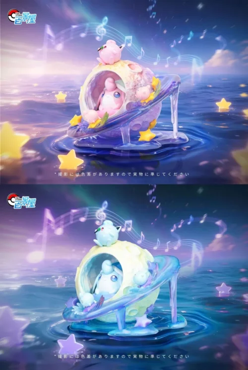 1/20 Scale World Zukan Evolution of Jigglypuff Set Private Car - Pokemon Resin Statue - The Studio