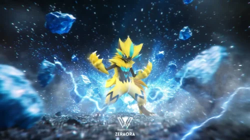 1/20 Scale World Zukan Zeraora - Pokemon Statue - Wonder Studio