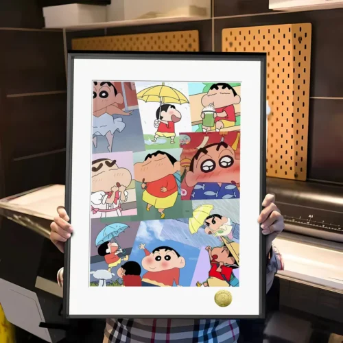 A3 & 4K Size Shinnosuke Nohara Personal Collection Decorative Painting - Crayon Shin-chan Decoration Painting - HuangGua Studio