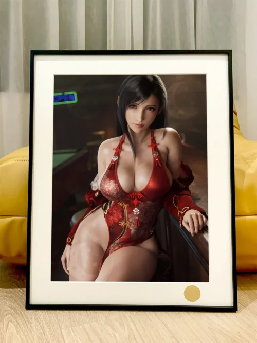 Cheongsam Ver. Tifa Lockhart Decorative Painting - (FF7) Final Fantasy VII - Xingkong Studio
