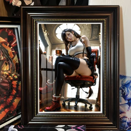 Bar Ver. Tifa Lockhart Decorative Painting - (FF7) Final Fantasy VII Decorative Painting - AMaoHuaShe Studio
