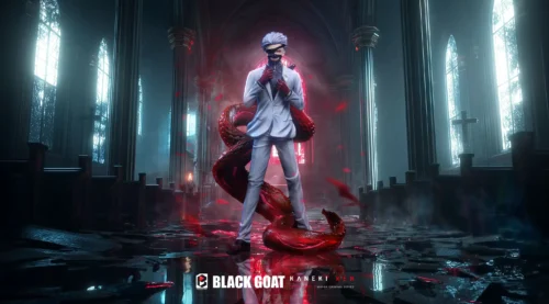 Goat Ken Kaneki with LED - Tokyo Ghoul Resin Statue - Black And White Studio