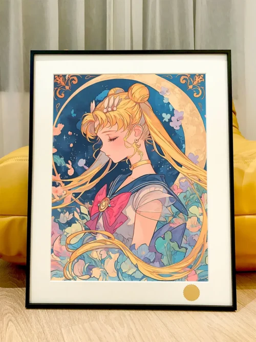 Colorful Usagi Tsukino Decorative Painting - Sailor Moon - Xingkong Studio