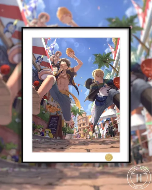 The Three Brothers Decorative Painting - ONE PIECE - H-TWO Studio