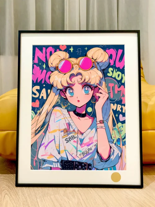 Sunglasses Usagi Tsukino Decorative Painting - Sailor Moon - Xingkong Studio