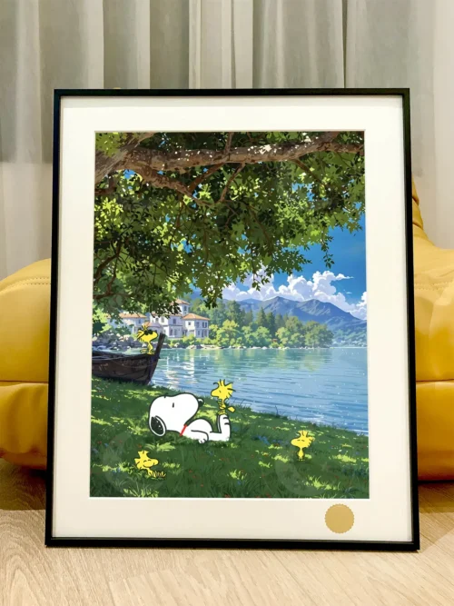 Lakeside Snoopy Decorative Painting - Peanuts - Xingkong Studio