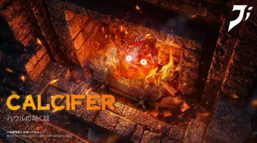 Surprising Calcifer with LED - Howl's Moving Castle Resin Statue - Ji Studio