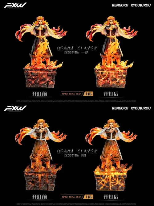1/6 Scale Forever Brother Kyojuro Rengoku with LED - Demon Slayer: Kimetsu No Yaiba Resin Statue - FXW Studio
