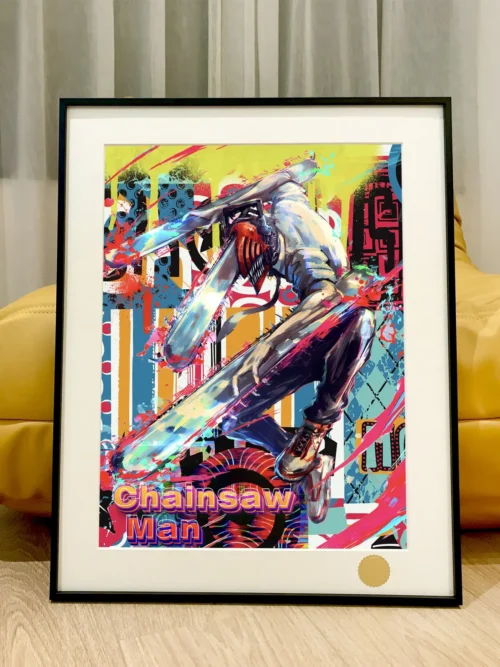 Denji & Makima & Pochita Decorative Painting - Chainsaw Man - Xingkong Studio