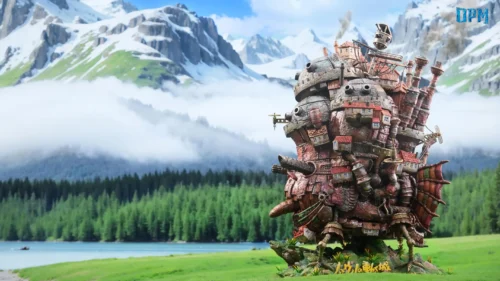 Hayao Miyazaki Desktop Little Scene Series 009 Moving Castle - Howl's Moving Castle Resin Statue - OPM-Studio