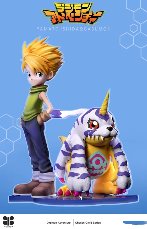 MH & 1/6 Scale Matt Ishida & Gabumon - Digimon Resin Statue - Butterfly Studio