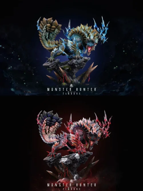 Zinogre & Stygian Zinogre - MONSTER HUNTER WORLD Resin Statue - Dragon Realm Studio