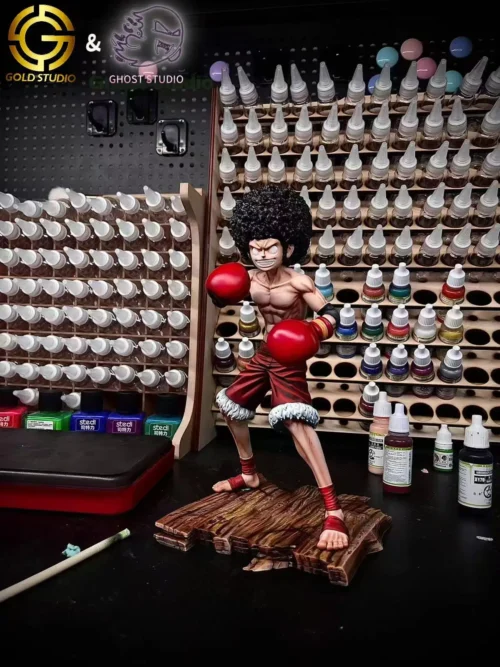 POP Scale Afro Monkey D. Luffy - ONE PIECE Resin Statue - Gold Studio