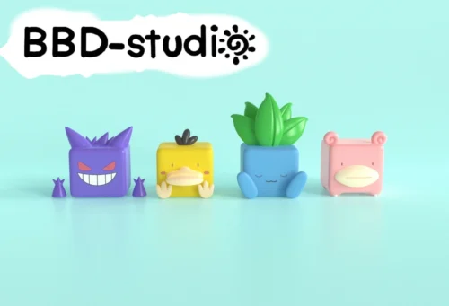 Pokemon Small Cube 001 - Pokemon Resin Statue - BBD-Studios