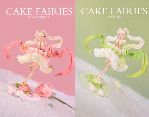 Cake Fairies Series Strawberry Fairy & Matcha Fairy - Original Design Resin Statue - WeArtDoing
